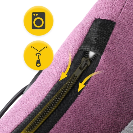 Masážní polštář s vyhříváním LITE fialový