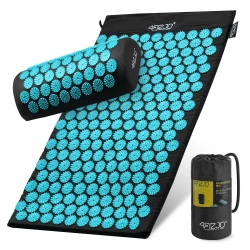 Akupresurní podložka s polštářem modrá