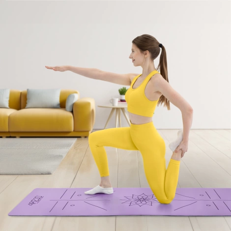 Kaučuková podložka na jógu YOGA MAT 4 mm
