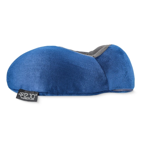 Cestovní polštář rohlík modrý