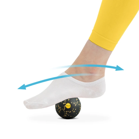 Masážní míček EPP 8 cm zlatý