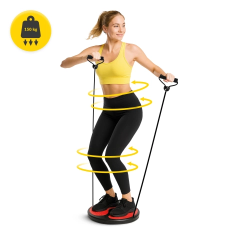 Rotační disk s lany MINI červený