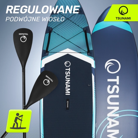 Nafukovací paddleboard SUP TSUNAMI 350cm T12 tmavě modrý