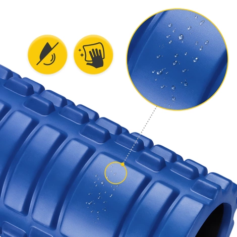 Masážní válec s výstupky EVA 33 cm modrý