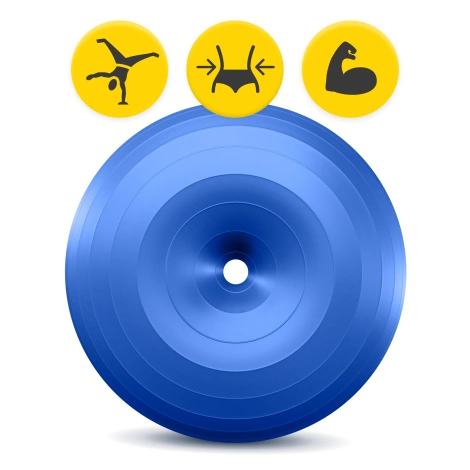 Gimnastický míč DONUT AIR BALL modrý