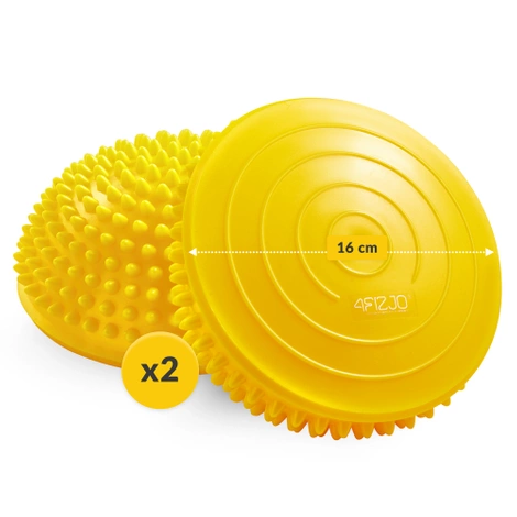 Balanční masážní polokoule 2 ks. žluté