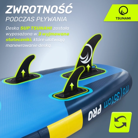 Nafukovací paddleboard SUP PRO TSUNAMI 350 cm T13 modrý
