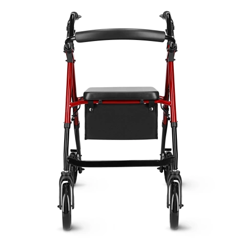 Čtyřkolové chodítko se sedátkem a taškou