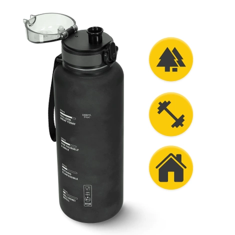 Sportovní láhev na vodu 1L černá