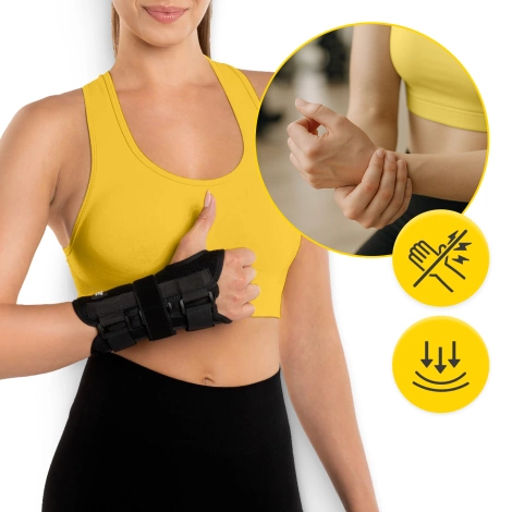 Ortéza na zápěstí s pevnou výztuhou