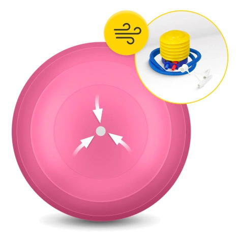 Rehabilitační míč PEANUT AIR BALL růžový