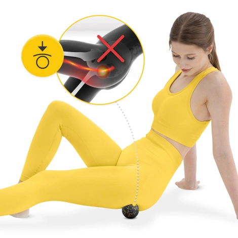 Masážní míček EPP 8 cm zlatý