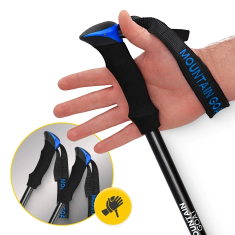 Trekové hole PEAK+ modré