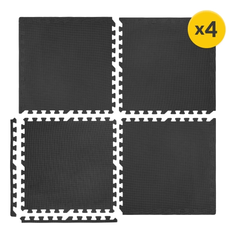 Ochranná podlaha do posilovny PUZZLE 60 x 60 cm 4 ks.