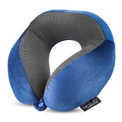 Cestovní polštář rohlík modrý