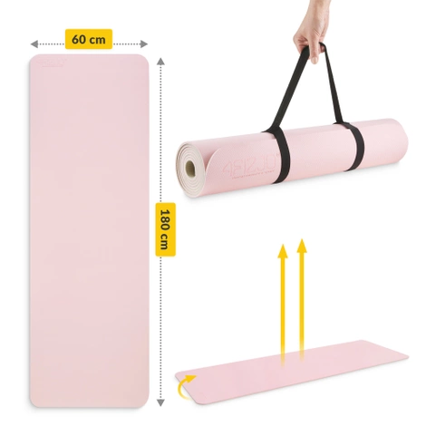 Protiskluzová podložka na cvičení TPE 0,6 cm