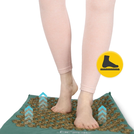 ERGO Akupresurní podložka s polštářem zelená