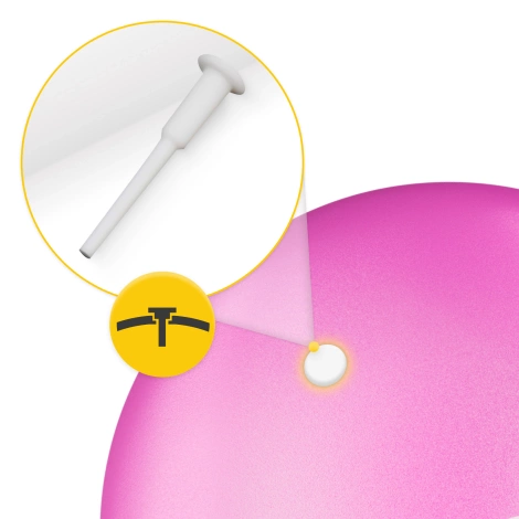 Míč na pilates 22 cm růžový