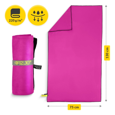 Rychleschnoucí ručník z mikrovlákna 130 x 75 cm