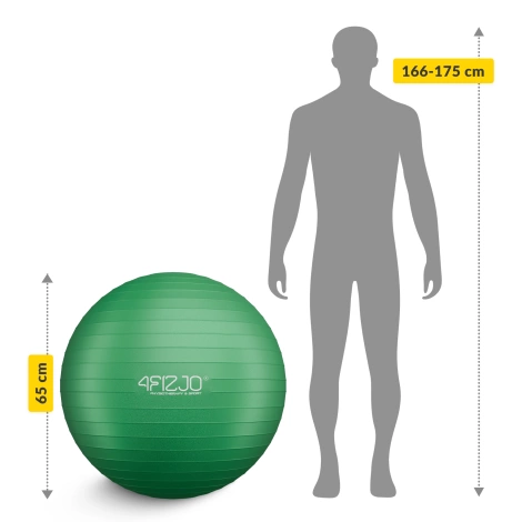 Gymnastický míč 75 cm zelený