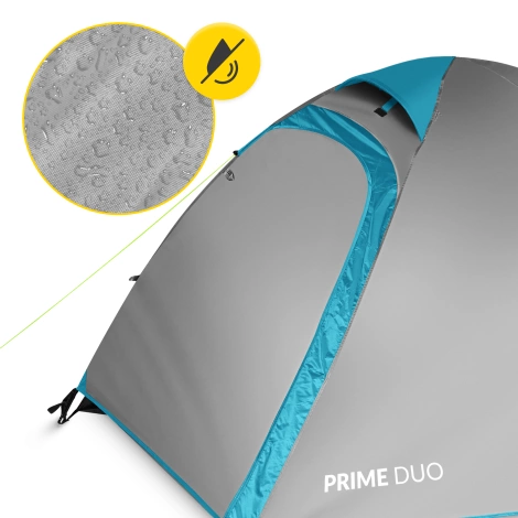 Turistický stan pro dva PRIME DUO MOUNTAIN GOAT šedý