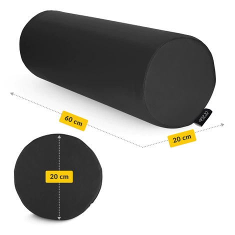 Rehabilitační masážní válec 60 x 20 cm černý