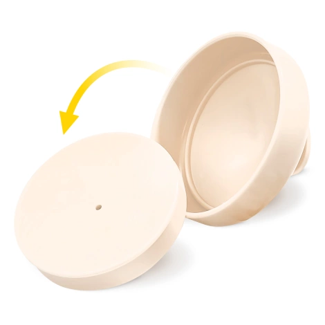 Masážní kartáč na pokožku hlavy béžový