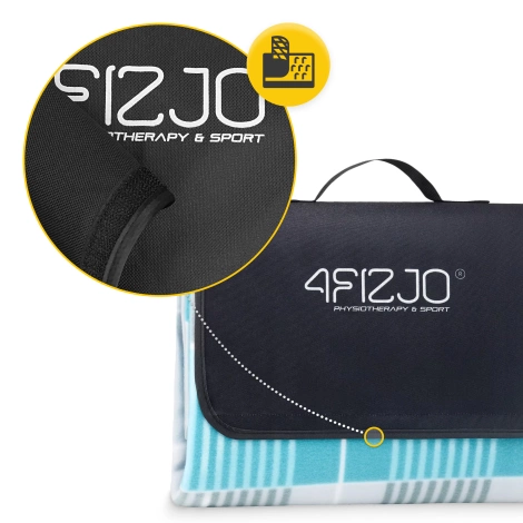 Pikniková deka s izolační vrstvou 200 x 200 cm kotskovaná