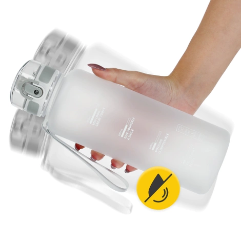 Sportovní láhev na vodu 1L šedá