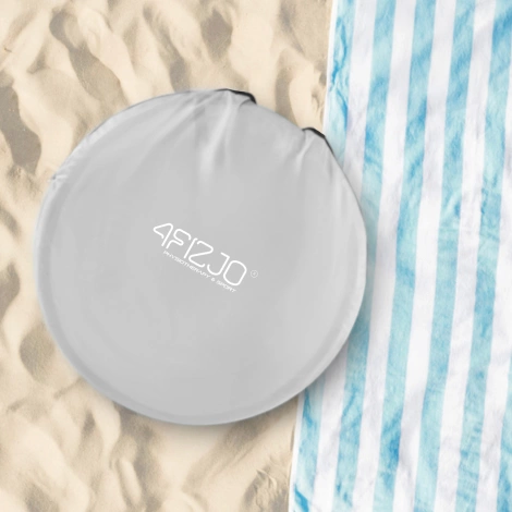 Skládací plážový stan modro-šedý