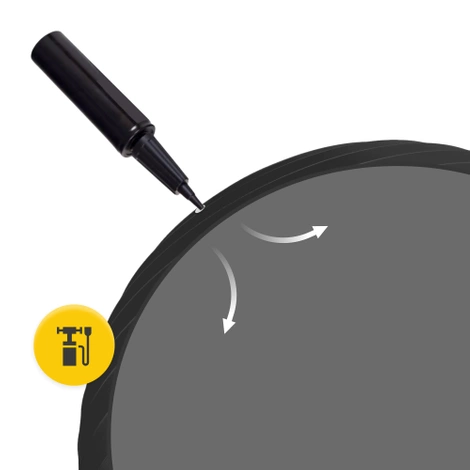 Nafukovací gymnastický míč 55 cm černý