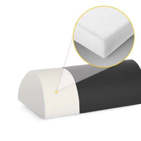 Rehabilitační masážní půlválec černý