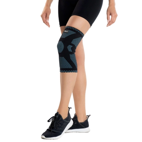 Elastická bandáž na kolenní kloub L modrá