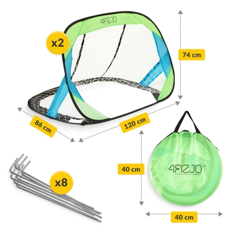 Samorozkládací fotbalová branka 2 ks.