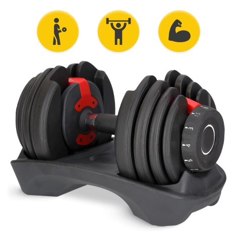 Nastavitelná jednoruční činka Premium 16 kg