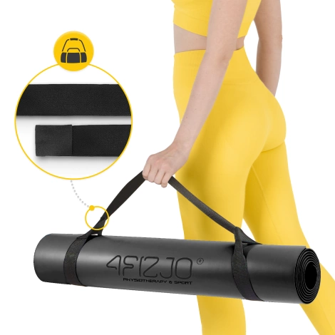 Kaučuková podložka na jógu YOGA MAT 4 mm