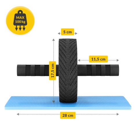 Posilovací kolečko AB WHEEL PRO červené