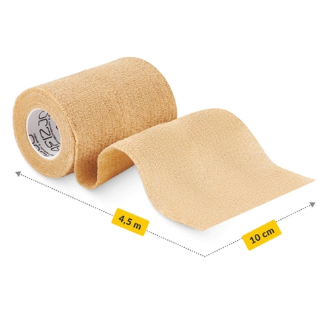 Kohezivní obinadlo 4,5 m × 10 cm béžový