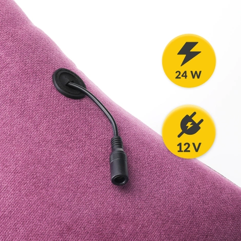 Masážní polštář s vyhříváním LITE fialový