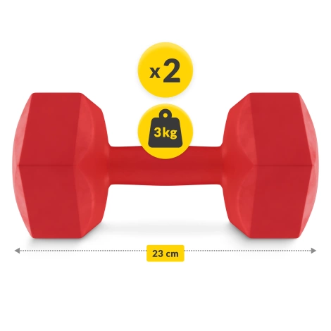 Neoprenové činky 2x3 kg