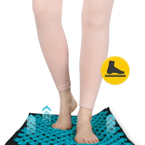 ECO akupresurní podložka s polštářem XL modrá