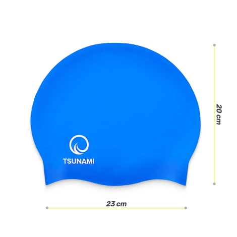 Plavecká čepice unisex TSUNAMI PRO modrá