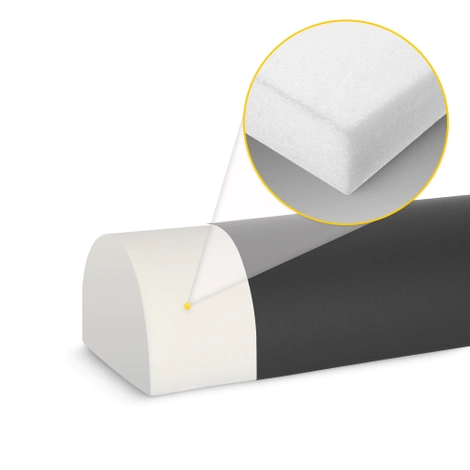 Rehabilitační masážní půlválec černý