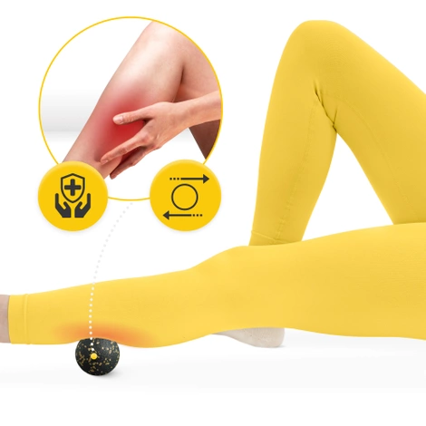 Masážní míček EPP 8 cm zlatý