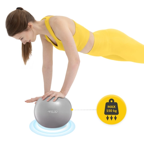 Míč na pilates 22 cm šedý