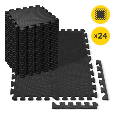 Ochranná podlaha do posilovny PUZZLE 30 x 30 cm 24 ks