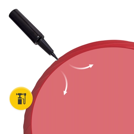 Gymnastický míč 55 cm červený