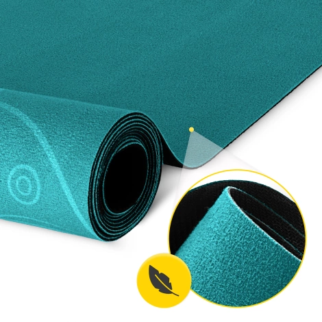 Semišová podložka na jógu a cvičení 1,5 mm