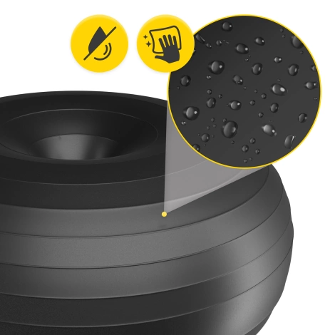 Gimnastický míč DONUT AIR BALL černý