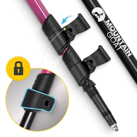 Skládací trekové hole PEAK+ MOUNTAIN GOAT